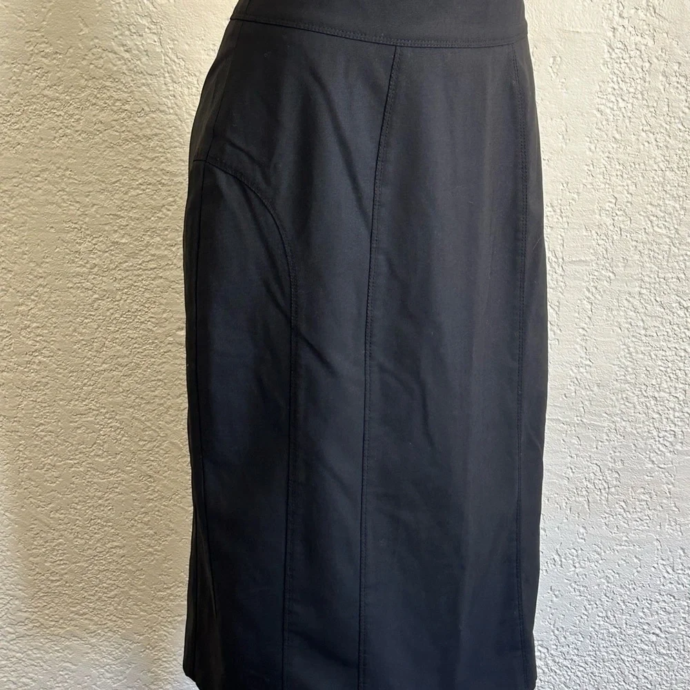 BURBERRY London black pencil skirt SZ 8 - Picture 2 of 9